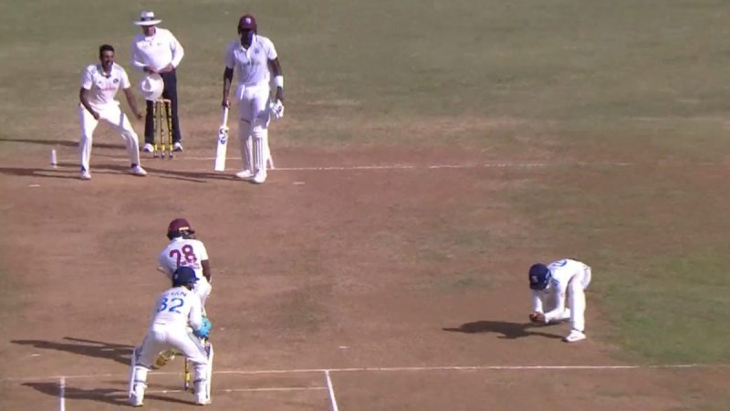 IND vs WI Yashasvi Jaiswal Catch