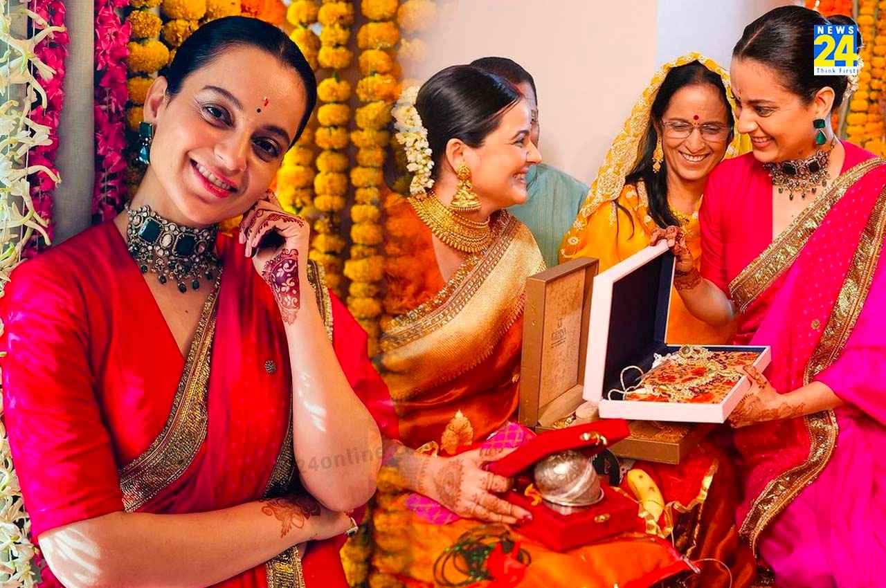 Kangana Ranaut to become Bua soon: जल्द बुआ बनने वाली हैं कंगना रनौत, एक्ट्रेस ने शेयर की अपनी भाभी की गोदभराई की फोटोज