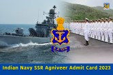 Indian Navy SSR Agniveer Admit Card 2023