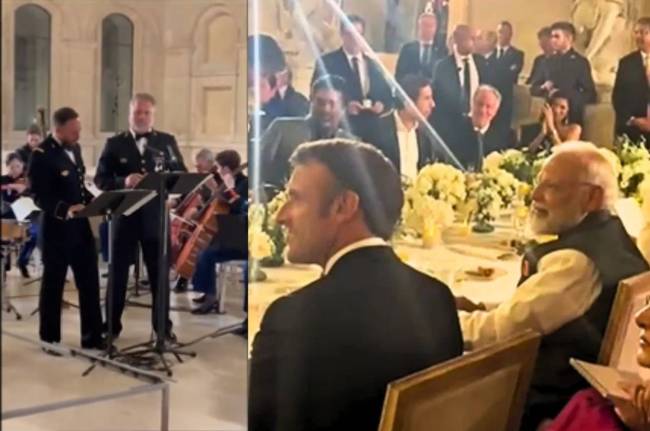 Jai Ho Song In Paris, jai ho song, france president, emmanuel macron, pm modi, pm modi france visit, pm modi in france Jai Ho Song In Paris, jai ho song, france president, emmanuel macron, pm modi, pm modi france visit, pm modi in france