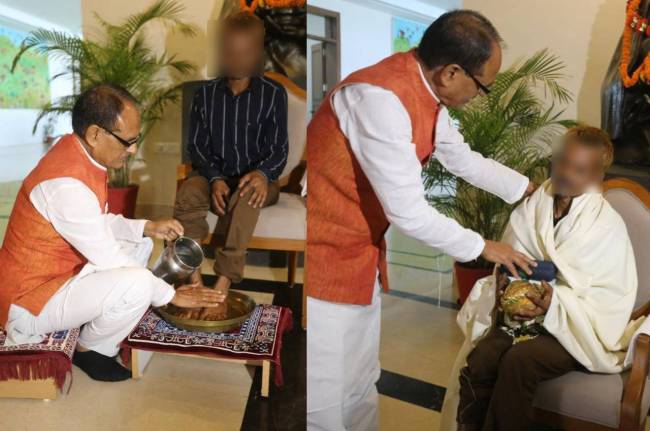 Madhya Pradesh news, MP urination incident, man urinates on tribal, Shivraj Singh Chouhan, Pravesh Shukla, Dashmesh Rawat Madhya Pradesh news, MP urination incident, man urinates on tribal, Shivraj Singh Chouhan, Pravesh Shukla, Dashmesh Rawat