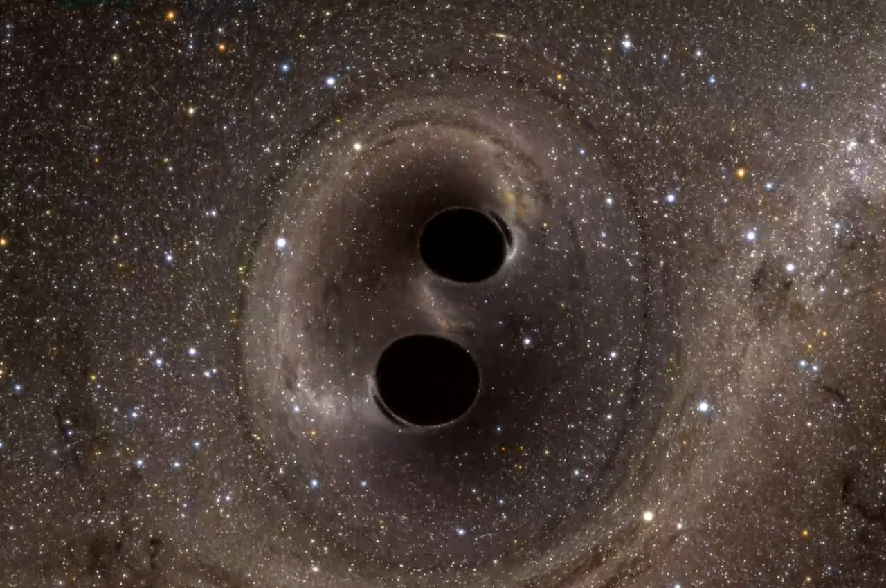 NASA Black hole merger sound