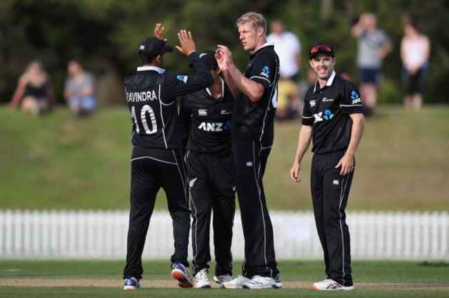 New Zealand team Kyle Jamieson