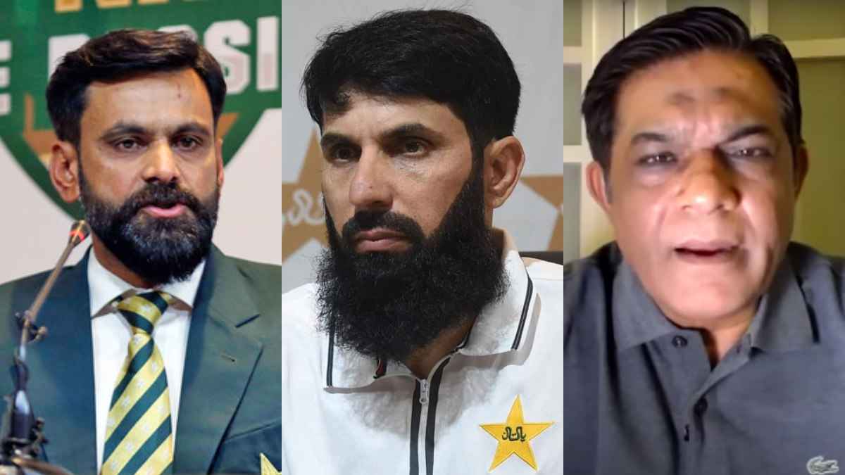 PCB Meeting Rashid Latif Mohammad Hafeez Misbah-ul-Haq PCB Meeting Rashid Latif Mohammad Hafeez Misbah-ul-Haq