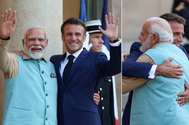 narendra modi, emmanuel macron, PM Modi France Visit, Bastille Day Parade, list of gifts PM Modi