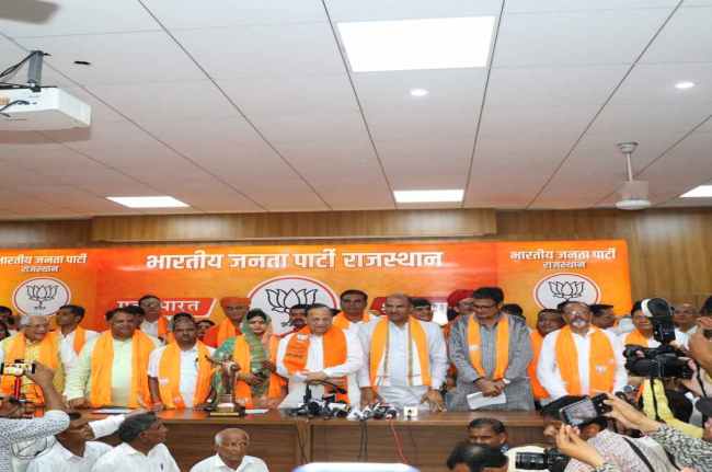 Rajasthan Election 2023, New Leader joined BJP in Jaipur