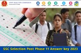 SSC Selection Post Phase 11 Answer key 2023