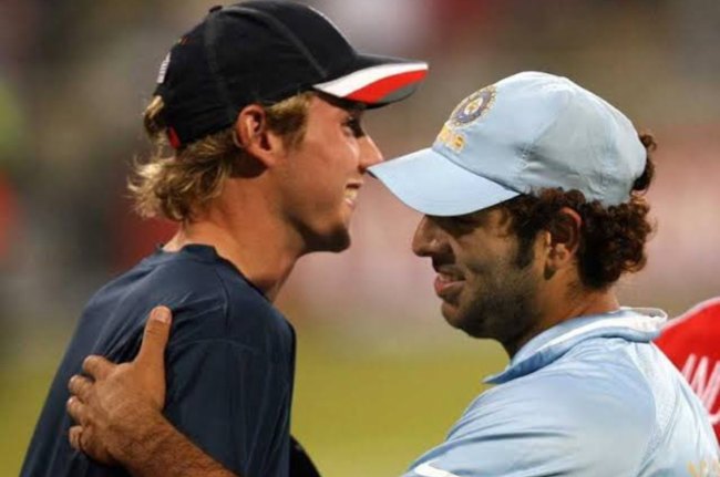 Stuart Broad Yuvraj Singh