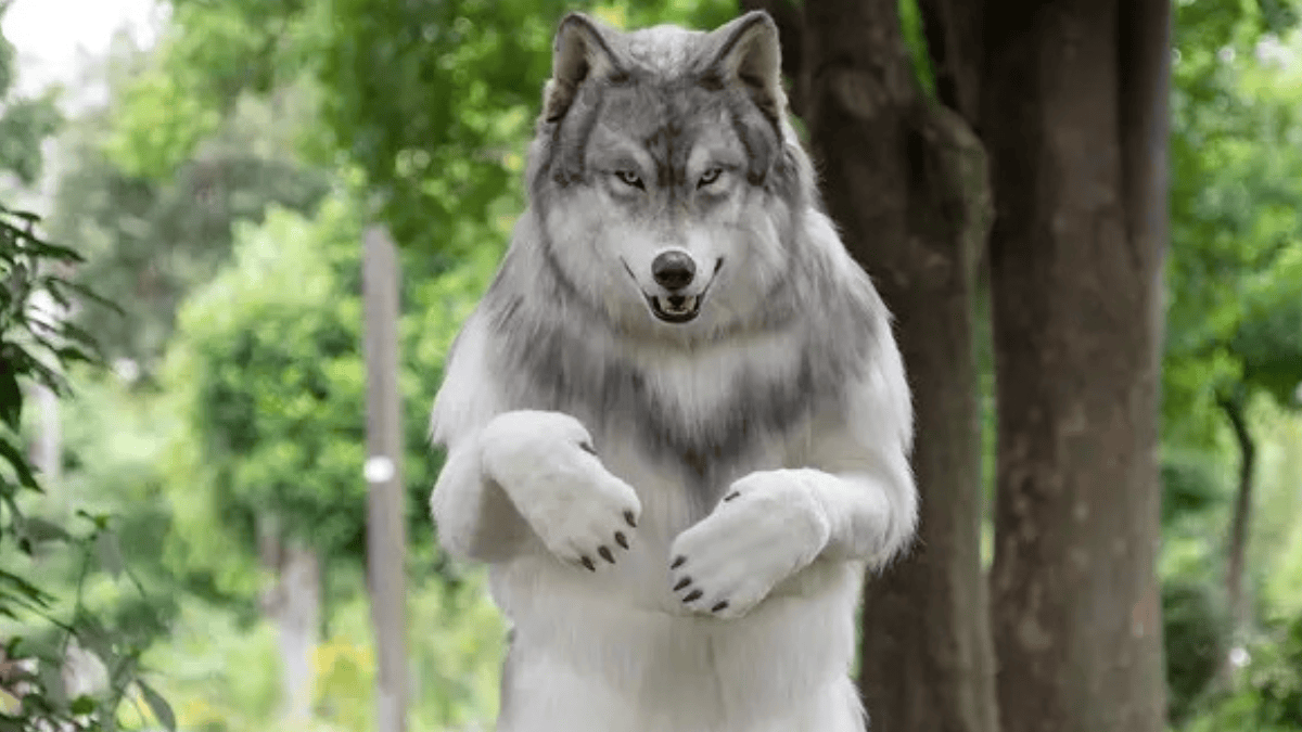 Toru Ueda Wolf Japanese man Transform into wolf, Toru Ueda, wolf Costume