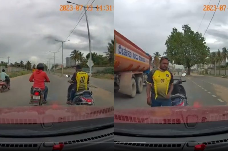 bengaluru dash cam, viral video, off beat video, dashcam