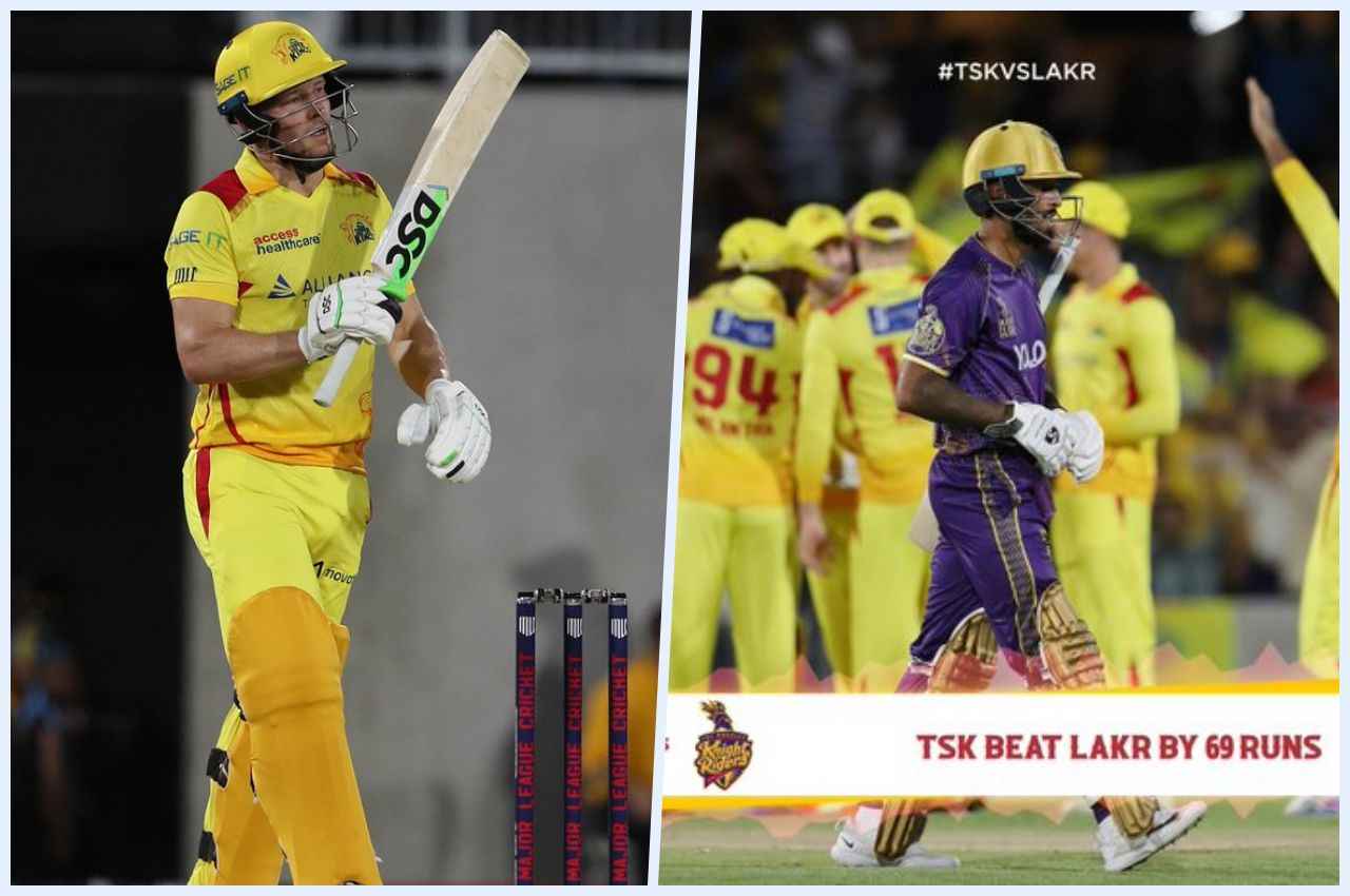MCL 2023: डेविड मिलर की आंधी में उड़ी सुनील नरेन की टीम, आंद्रे रसेल की विस्फोटक पारी गई बेकार