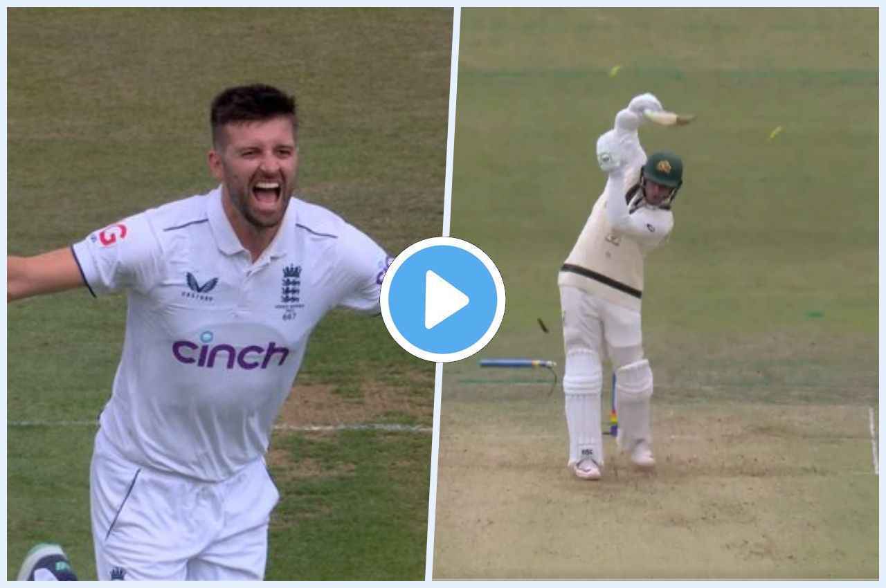 Mark Wood dismisses Usman Khawaja