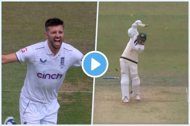 Mark Wood dismisses Usman Khawaja