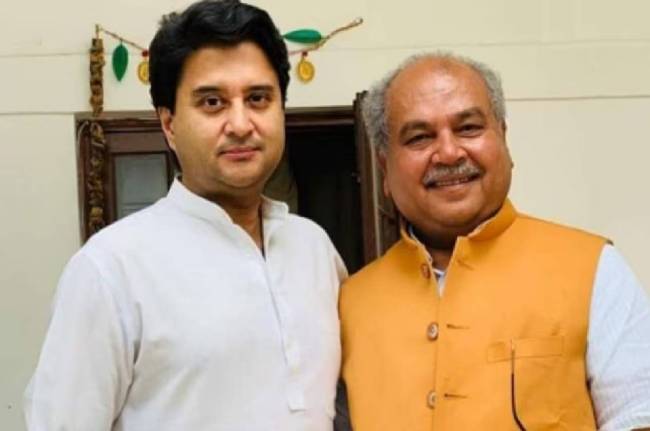 jyotiraditya scindia narendra tomar jyotiraditya scindia narendra tomar