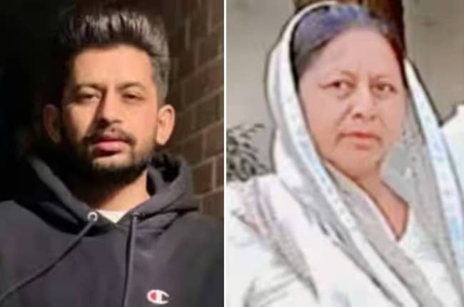 son mother cremation son mother cremation, Shaheed Bhagat Singh Nagar, Aima Chahal, Punjab news, Son killed in Canada, mother dies by suicide in Punjab