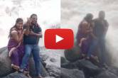 woman swept away, bandra bandstand, woman washed away, woman drowned sea bandra, Bandra viral video, Mumbai news