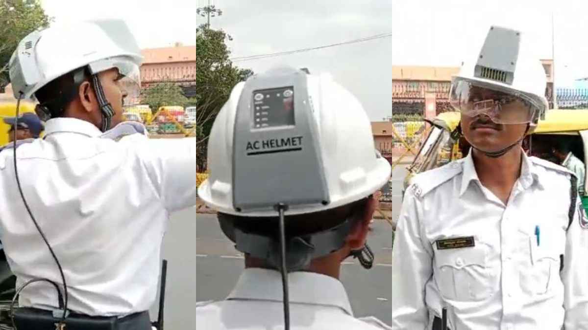 लो जी! आ गया AC वाला हेलमेट, गर्मी में दे रहा ठंडक का एहसास, इस शहर के पुलिसवालों को मिली राहत
