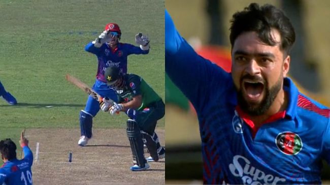 AFG vs PAK Rashid Khan LBW Salman Ali Agha