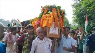 BSF Jawan Martyr Sanjay Dubey funeral procession