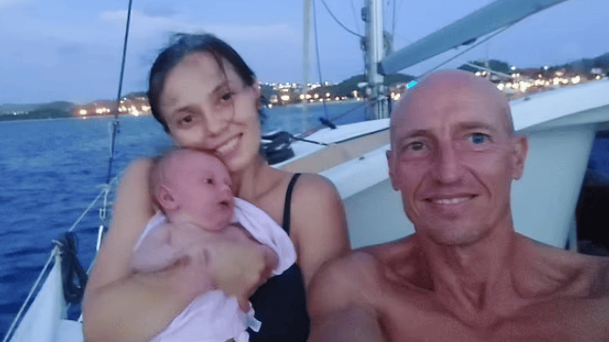 British Couple, Baby Birth On Beach, United Kingdom, Grenada