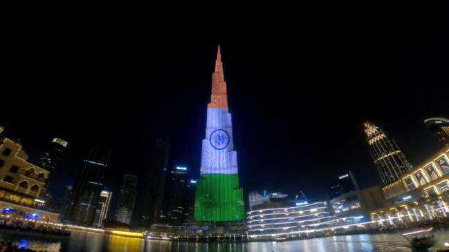 Independence Day 2023, Burj Khalifa, United Arab Emirates