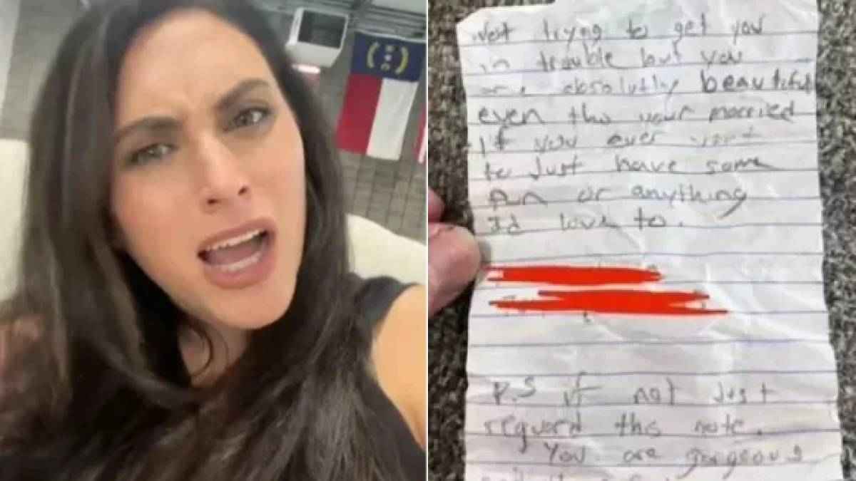 Electrician proposal note for woman You are very beautiful, married but with me... Electrician leaves proposal note for woman
