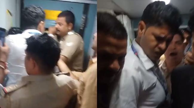 GRP, TTE in Kanpur, Kanpur viral video