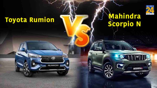 Toyota Rumion VS Mahindra Scorpio-N Toyota Rumion VS Mahindra Scorpio-N