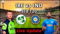 Ireland vs India 3rd T20I Live
