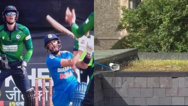 IND vs IRE 2nd T20i Ruturaj Gaikwad Six IND vs IRE 2nd T20i Ruturaj Gaikwad Six