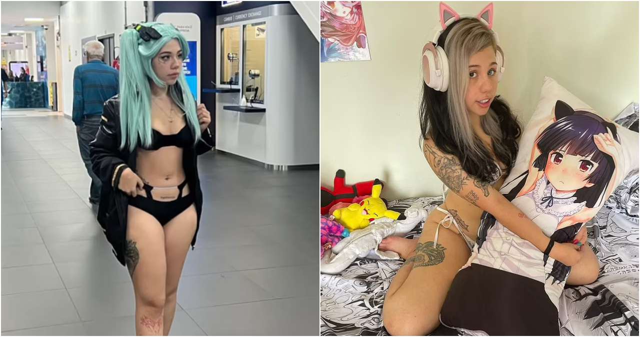 Kine-Chan, bikini Girl, cosplay, Brazil airport, Netflix, Rebecca