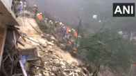 Landslide in shimla Temple collapsed