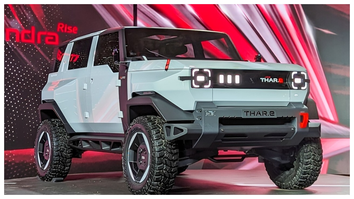 mahindra thar e ev car unveiled