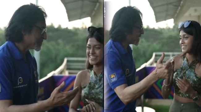 Ramiz Raja Sing Song with famous singer Yohani diloka Ramiz Raja Sing Song with famous singer Yohani diloka