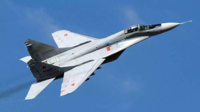 MiG 29 FIghter Jet India deployed squadron of upgraded MiG-29 fighter jets at Srinagar air base