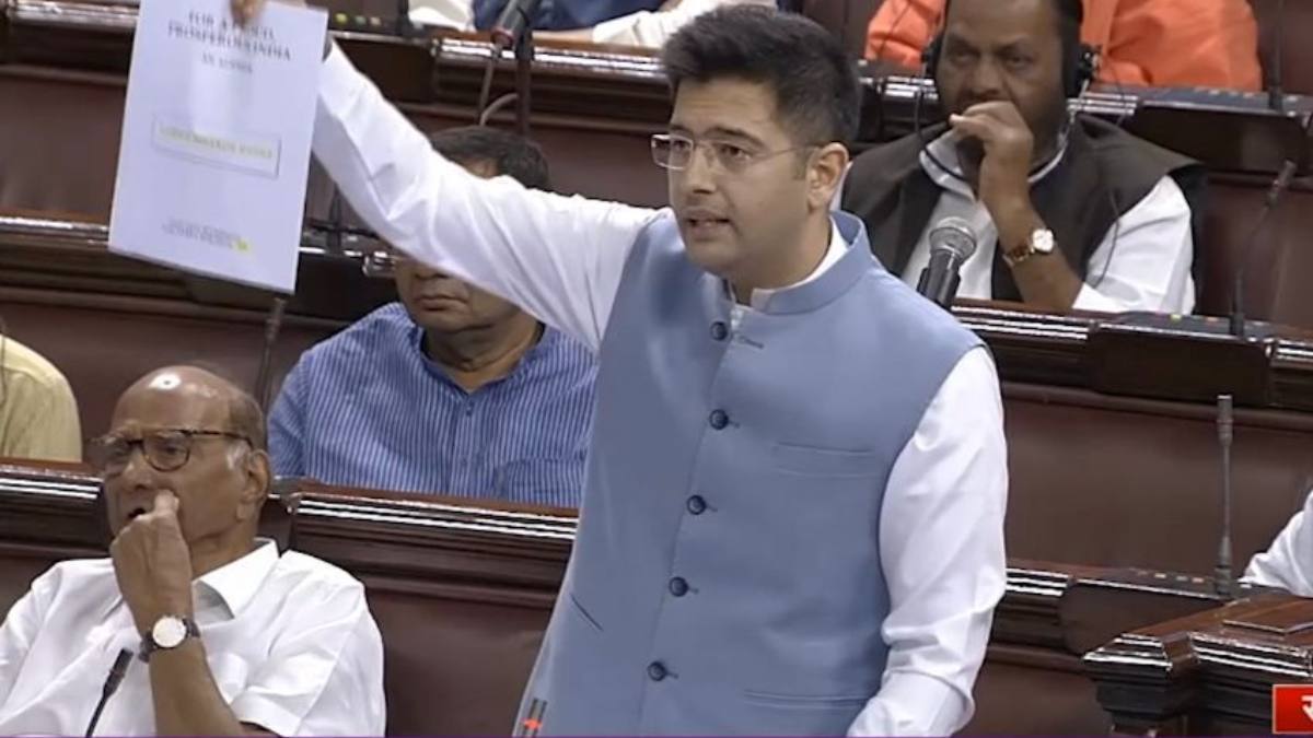 AAP, Raghav Chadha, BJP, Rajya Sabha,