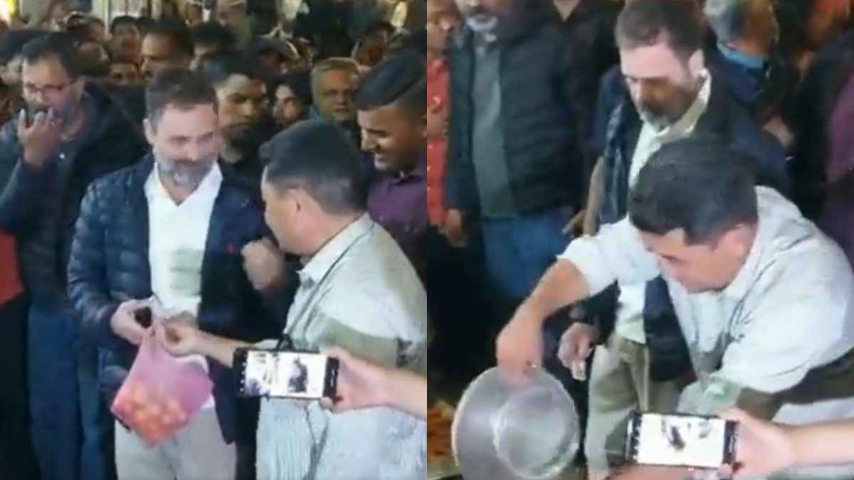 Watch Video: लेह के बाजार में सब्जी की दुकान पर पहुंचे राहुल गांधी, सामान तुलवाकर दिए पैसे
