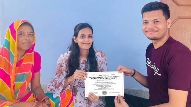 Raksha Bandhan Gift To Sister By Karauli Man bought two acres land on moon