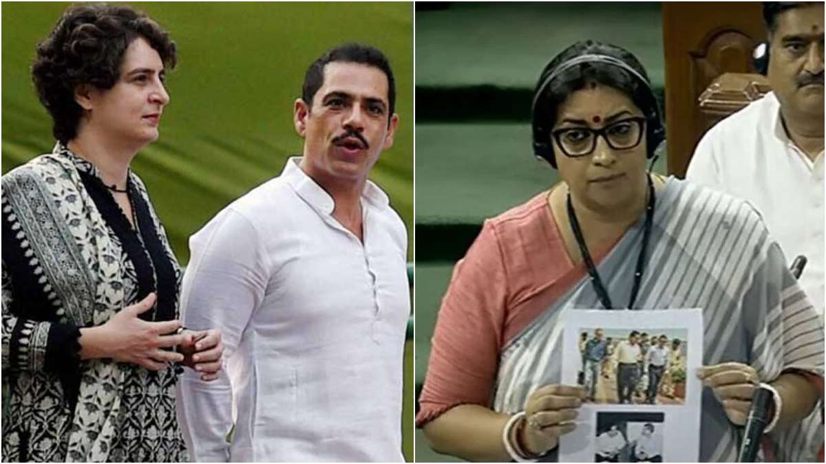 Robert Vadra, Smriti Irani, Gautam Adani Row, Parliament, Priyanka Gandhi Vadra