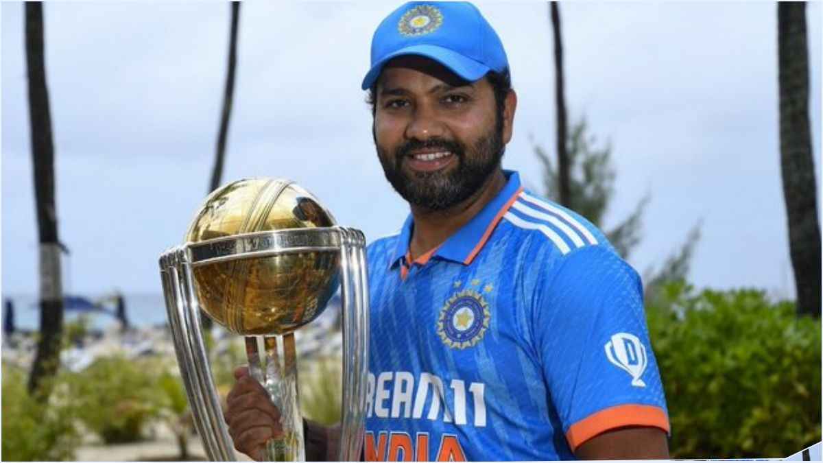 World Cup 2023: 'हम 12 साल बाद इतिहास दोहरा सकते हैं', हाथ में विश्व कप ट्रॉफी लेकर रोहित शर्मा ने भरी हुंकार