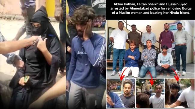 Woman Wearing Burqa Thrashed By Mob