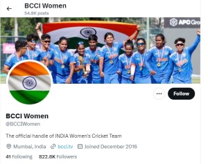 bcci women twitter