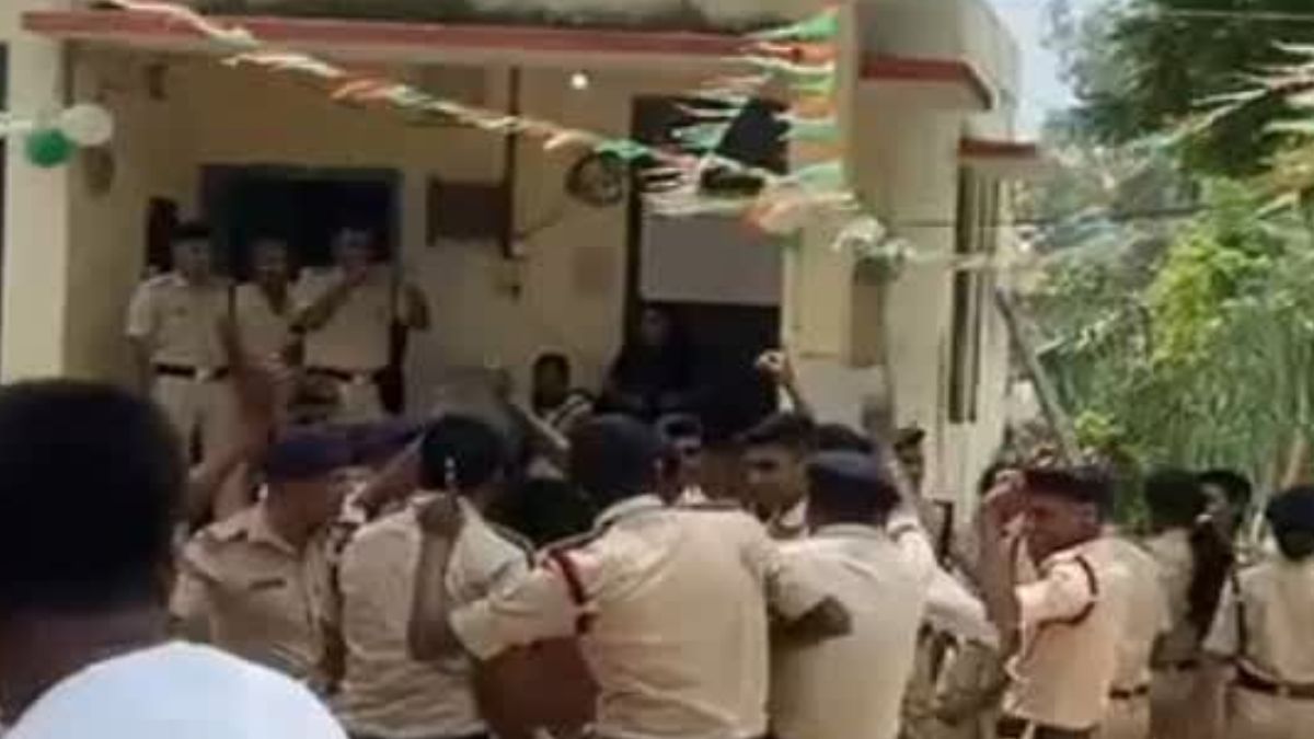 Firemen dance on obscene song under tricolor