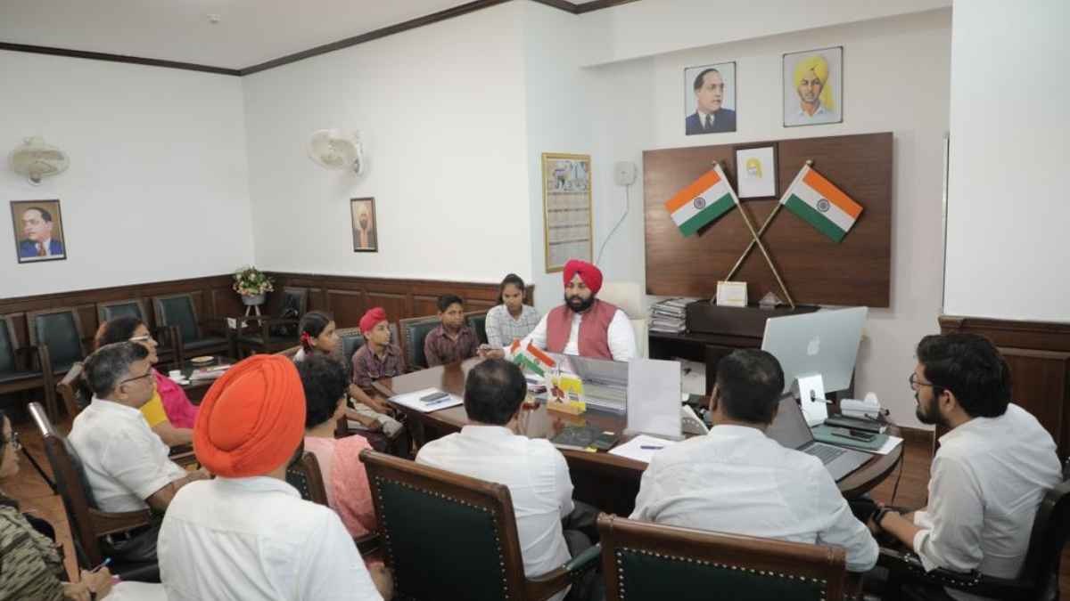 Education Minister Harjot Singh Bains