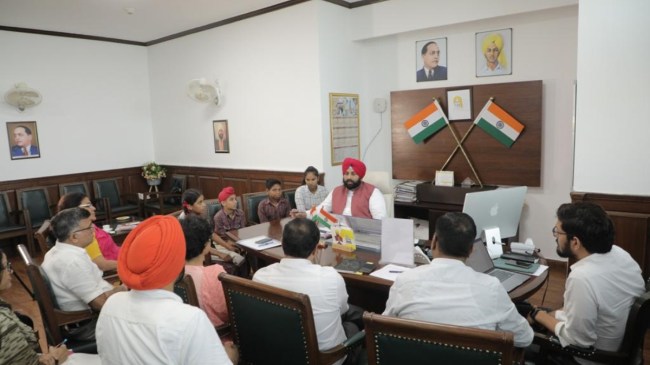 Education Minister Harjot Singh Bains