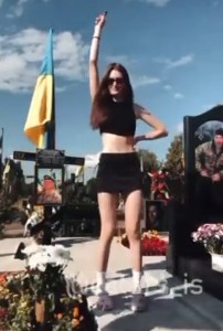 sisters dance on grave ukraine kyiv