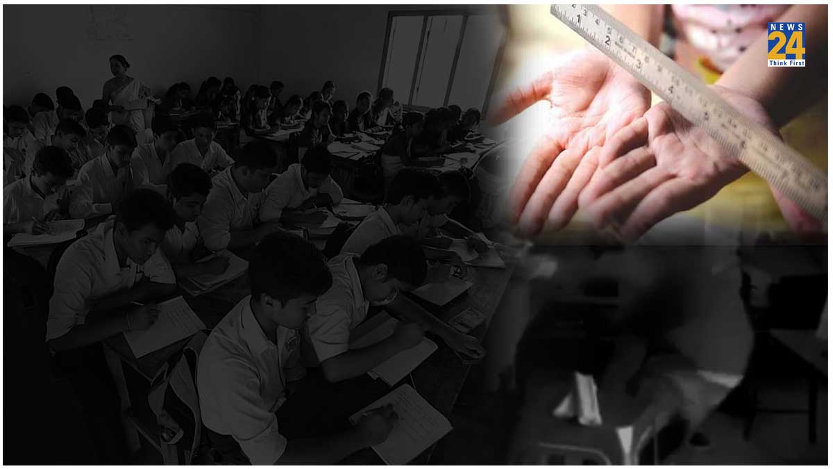 delhi government school teacher beat class 6 student