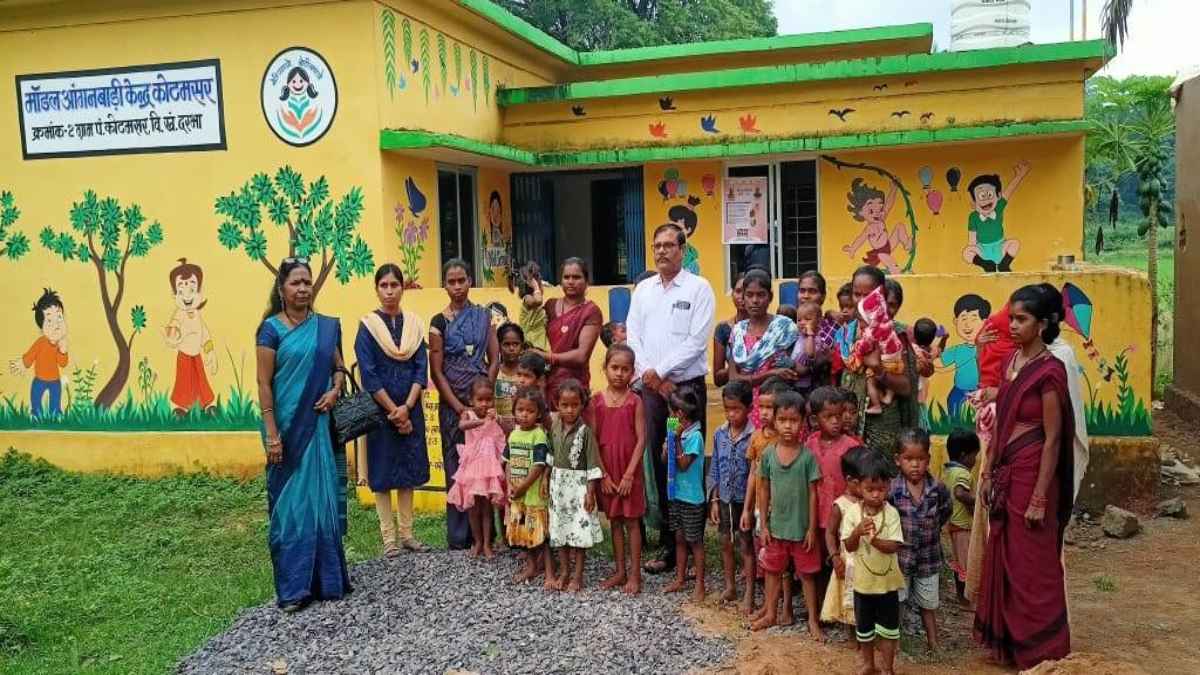 आंगनबाड़ी केन्द्र मॉडल केन्द्र के रूप में हो रहे विकसित Chhattisgarh Anganwadi Center, Anganwadi Center News, Chhattisgarh Government, Chhattisgarh News, Raipur News