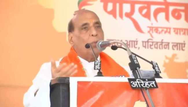 BJP Parivartan Yatra, Rajnath Singh Launches Parivartan Yatra from Jaisalmer
