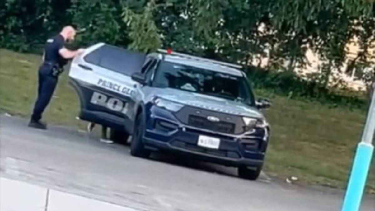 Cop Objectionable Condition In Police Car Video viral